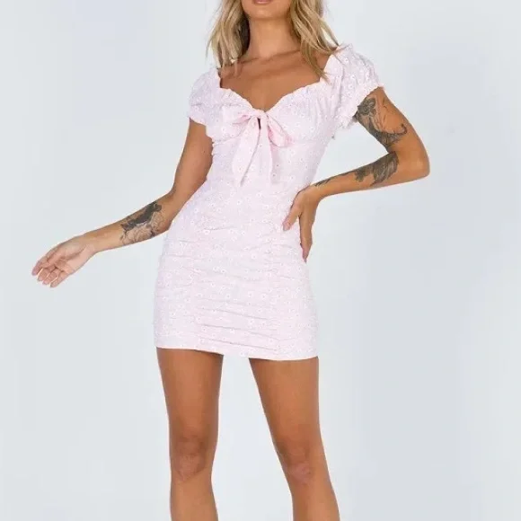 Princess Polly back to Paris babydoll dress - Picture 1 of 6